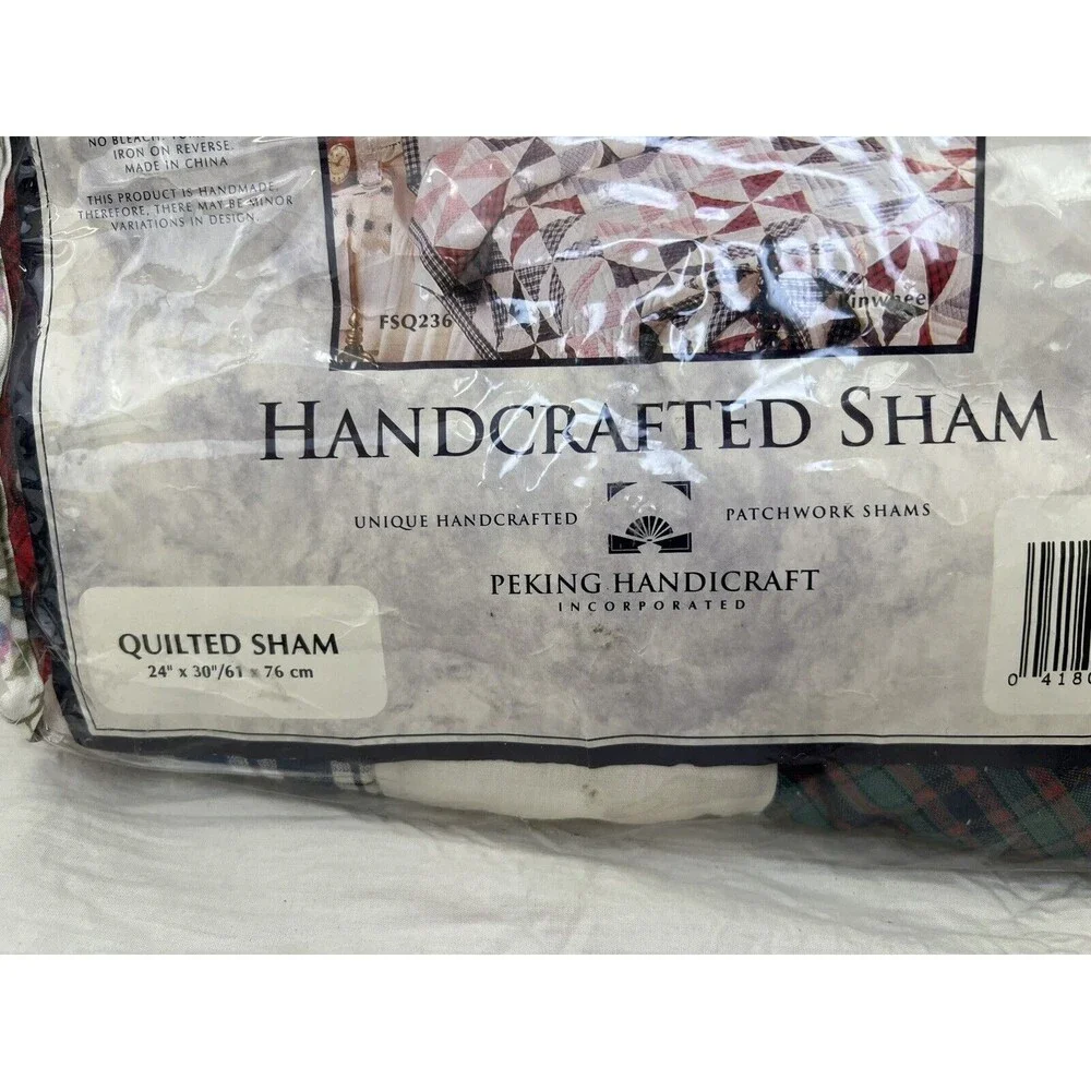 Imperial Elegance Peking Handicraft Quilted‎ Sham Diamond Handmade 24